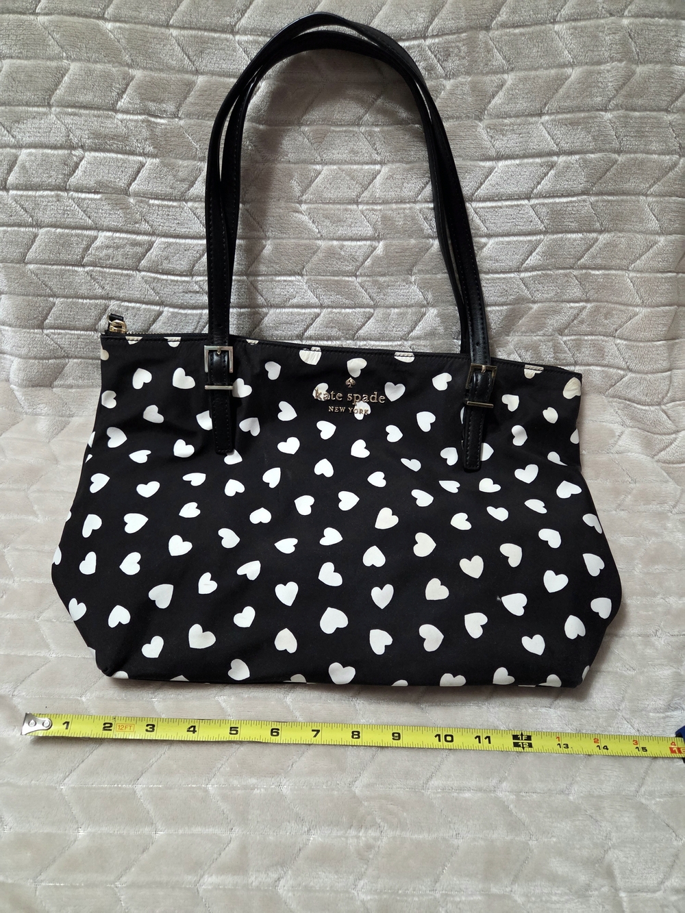 Kate Spade Black Heart Print Tote